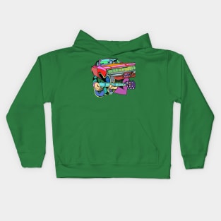 racecar radio Kids Hoodie